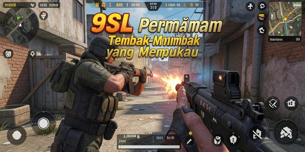 Tampilan gameplay TPS yang intens dan mendebarkan di 9SL.