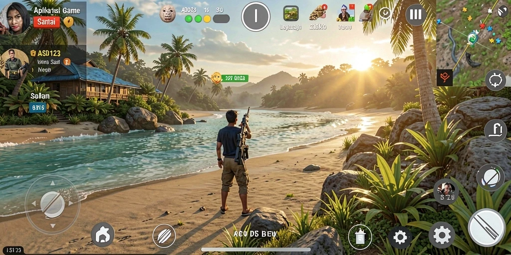 Screenshot gameplay ASD123 yang menunjukkan keseruan bermain.