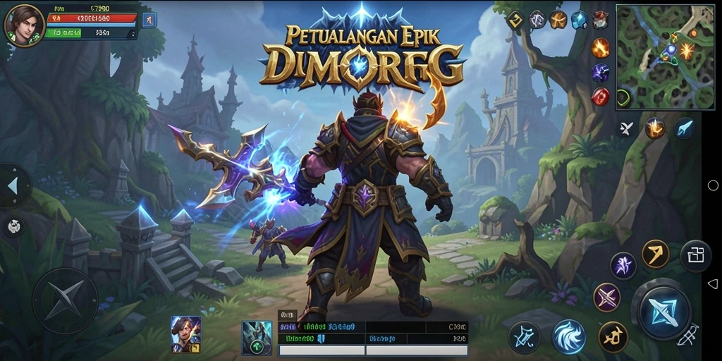 Tangkapan layar utama C7890 yang memperlihatkan aksi pertarungan dalam gameplay MMORPG.