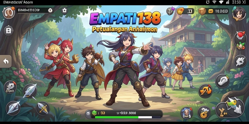 Tangkapan layar menampilkan aksi seru dalam <strong>EMPATI138</strong> dengan karakter anime yang megah.
