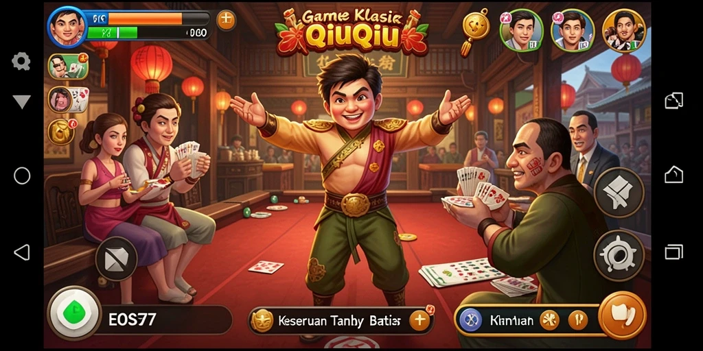 Tampilan gameplay QiuQiu yang penuh aksi dan keseruan.