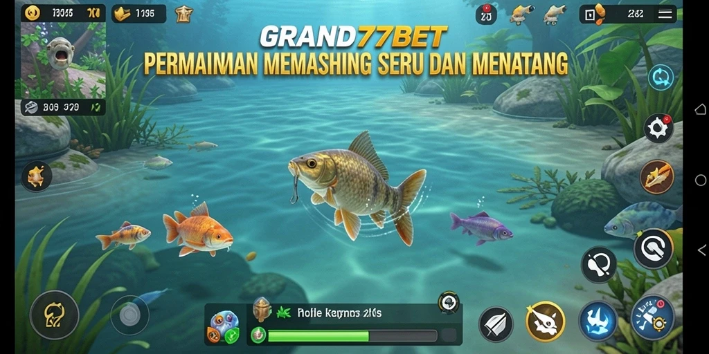 Tampilan gameplay GRAND77BET dengan pengalaman memancing yang menarik.