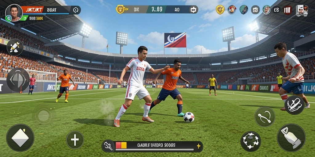 Gameplay seru dalam aplikasi olahraga JKTJKT yang mengasyikan.