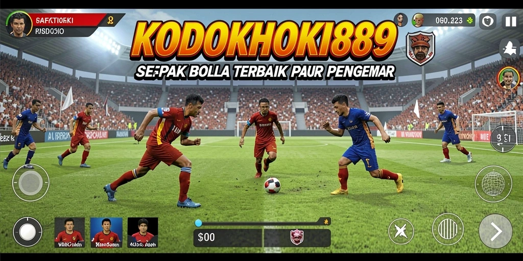 Gameplay menegangkan dengan aksi sepak bola seru di KODOKHOKI889.