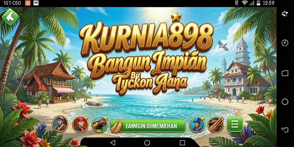 Tampilan gameplay KURNIA898 menunjukkan keseruan membangun bisnis.