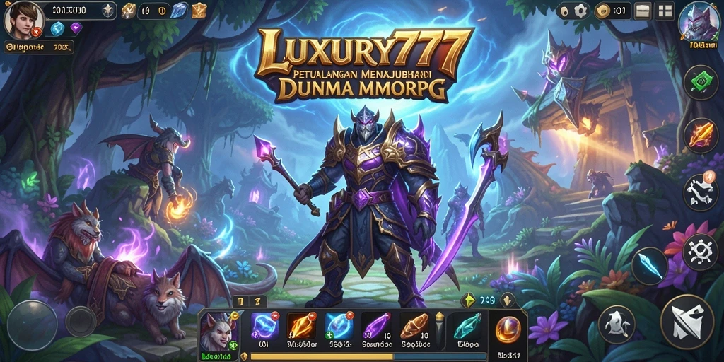 Gameplay menakjubkan dalam LUXURY777 menampilkan karakter dan pertarungan yang dinamis.