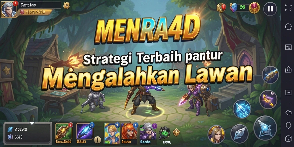 Screenshot gameplay MENARA4D menunjukkan aksi strategis yang mendebarkan.