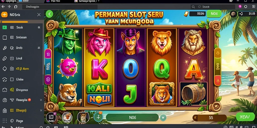 Tampilan gameplay slot N06 yang menarik dan seru.
