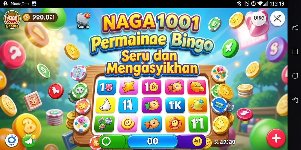 Screenshot gameplay NAGA1001 yang menampilkan suasana permainan Bingo yang seru.