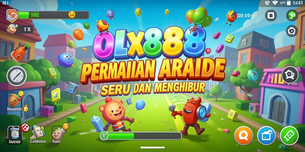 Screenshot utama OLX888 menampilkan gameplay seru dengan grafis yang menarik.