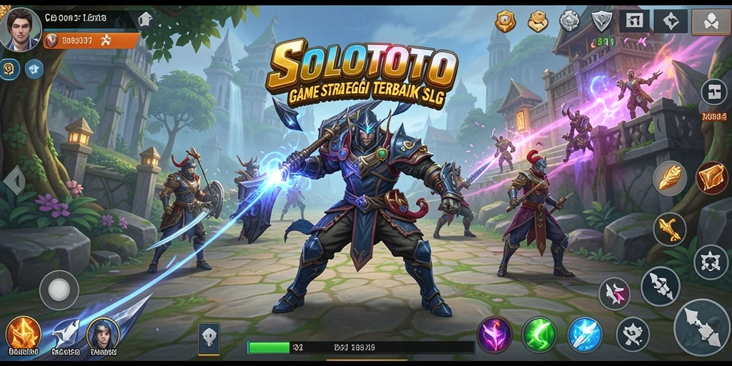 Tampilan gameplay menarik dari SOLOTOTO yang menampilkan strategi dan pertempuran.
