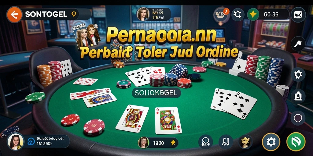 Tampilan gameplay menarik dari SONTOGEL dengan atmosfer poker yang autentik.