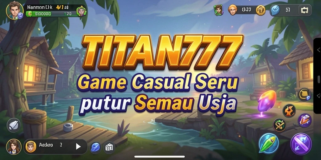 Screenshot gameplay TITAN777 dengan karakter dan level yang menarik.