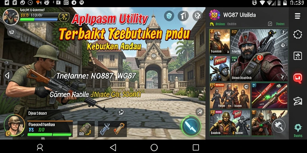 Tampilan antarmuka utama WG87 untuk manajemen Utility.